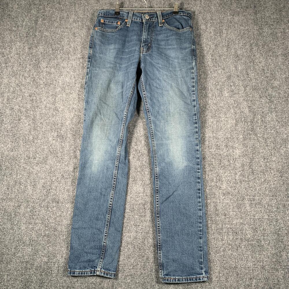 Levis 511 Jeans Mens 29x32 Blue Slim Fit Stretch Denim Medium Wash Pants Casual